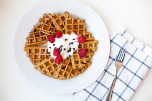Macro Friendly Pumpkin Protein Waffles www.lillieeatsandtellscom.bigscoots-staging.com