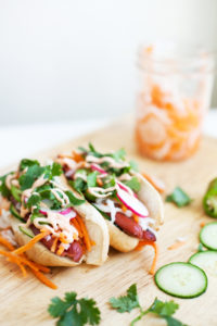 Low Fat Banh Mi Hot Dogs