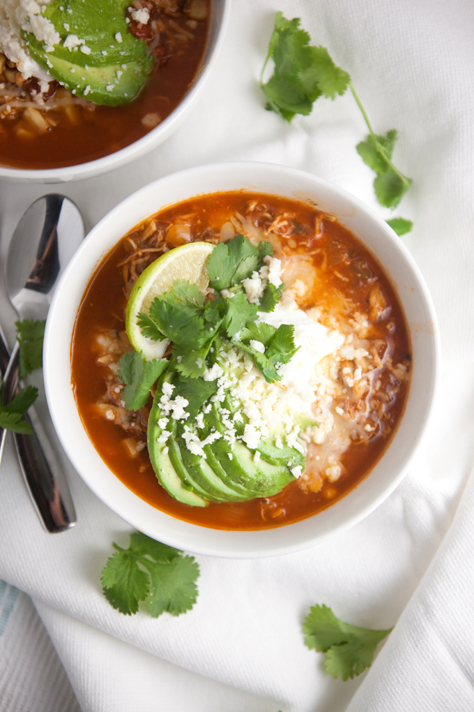 Healthy Chicken Tortilla Soup