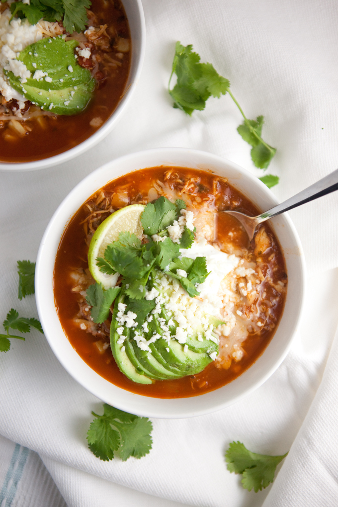 Healthy Chicken Tortilla Soup