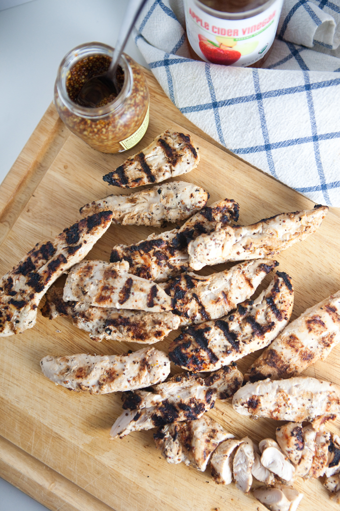 Every Day Garlic Dijon Grilled Chicken weighing raw vs cooked food. www.lillieeatsandtellscom.bigscoots-staging.com