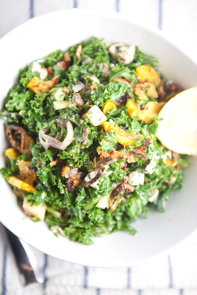 Kale Salad with Delicata Squash www.lillieeatsandtellscom.bigscoots-staging.com