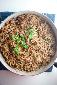 Easiest Slow Cooker Crispy Carnitas- So macro-friendly. Super low fat, high protein, and good in everything! www.lillieeatsandtellscom.bigscoots-staging.com