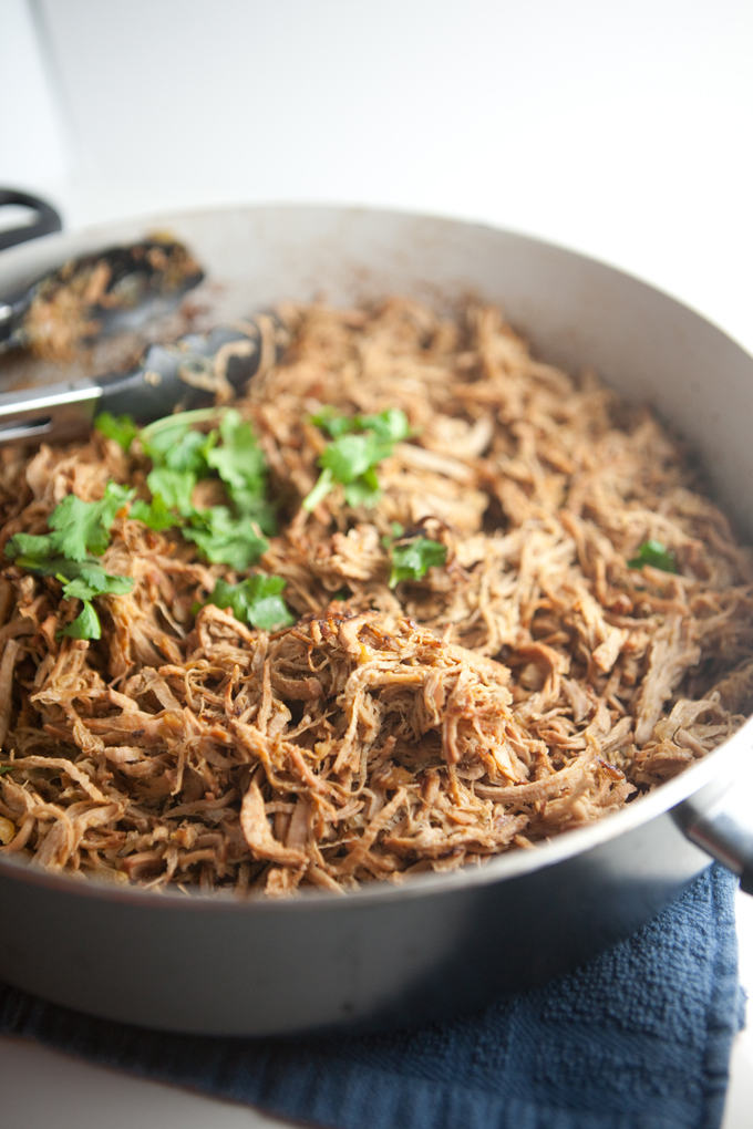 Easiest Slow Cooker Crispy Carnitas- So macro-friendly. Super low fat, high protein, and good in everything! www.lillieeatsandtellscom.bigscoots-staging.com