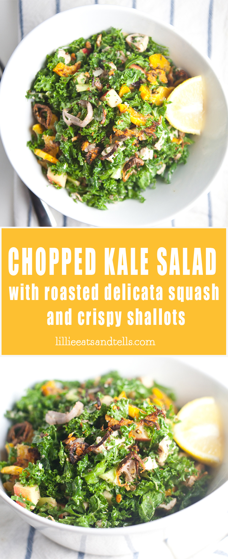 kale salad with parmesan crusted delicata squash and crispy shallots lillieeatsandtellscom.bigscoots-staging.com