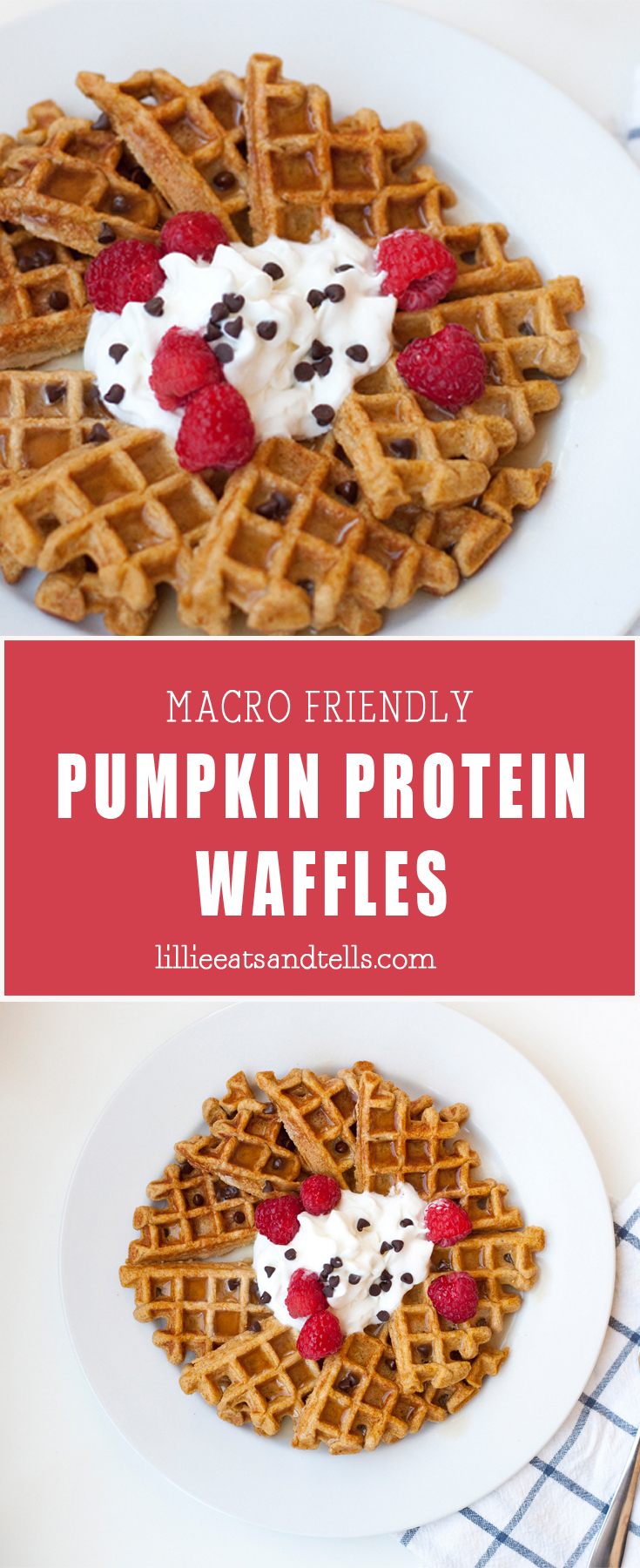 Macro Friendly Pumpkin Protein Waffles www.lillieeatsandtellscom.bigscoots-staging.com