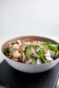 Farro, Arugula Salad with Lemon and Herbs- Macro Friendly www.lillieeatsandtellscom.bigscoots-staging.com