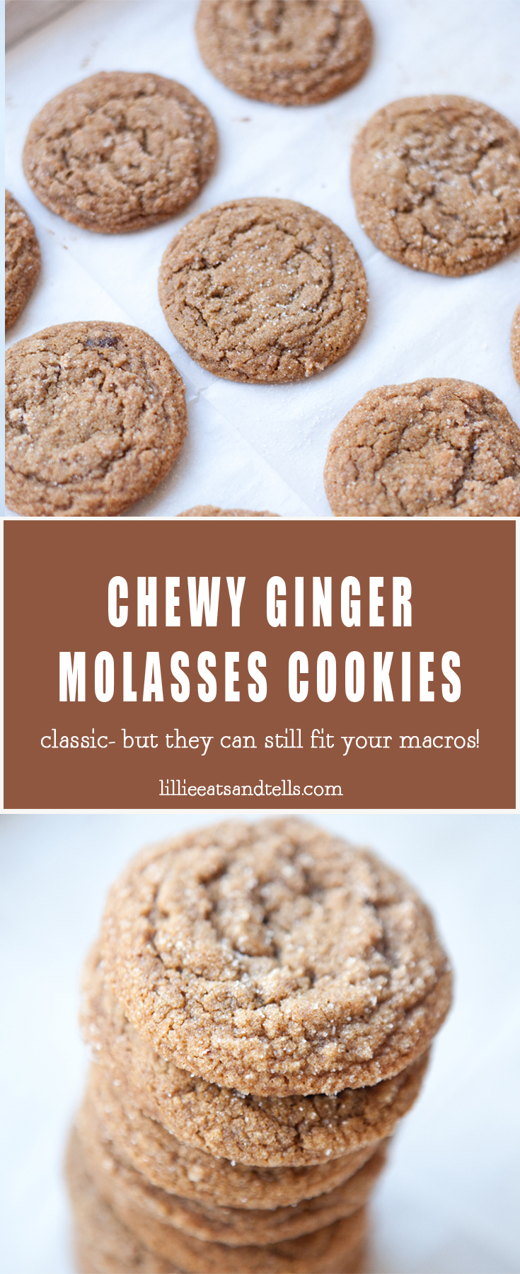 Non-macro friendly but they can still fit! Ginger Molasses cookies just as they should be