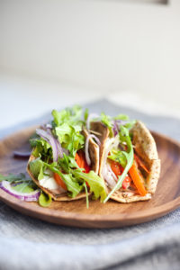 Macro Friendly Egg white and turkey sausage pita tacos www.lillieeatsandtellscom.bigscoots-staging.com