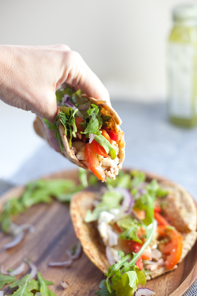 Macro Friendly Egg white and turkey sausage pita tacos www.lillieeatsandtellscom.bigscoots-staging.com