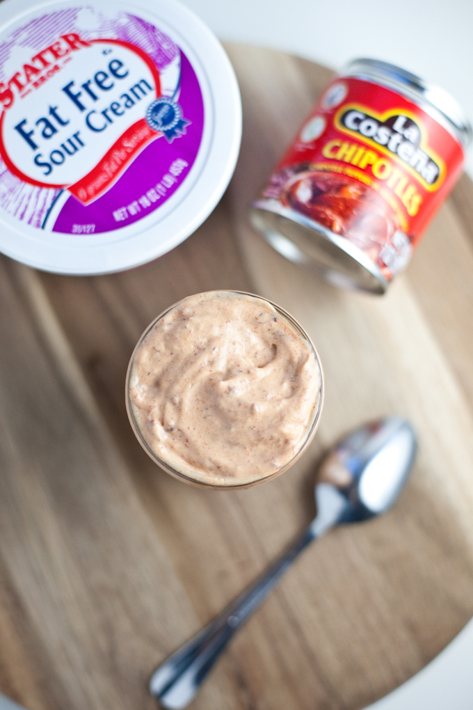 2 ingredient skinny chipotle creme www.lillieeatsandtellscom.bigscoots-staging.com
