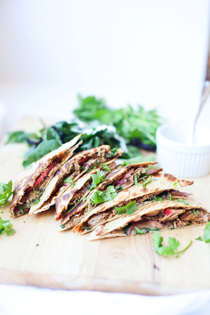 BBQ Pulled Pork Lavash Quesadilla www.lillieeatsandtellscom.bigscoots-staging.com