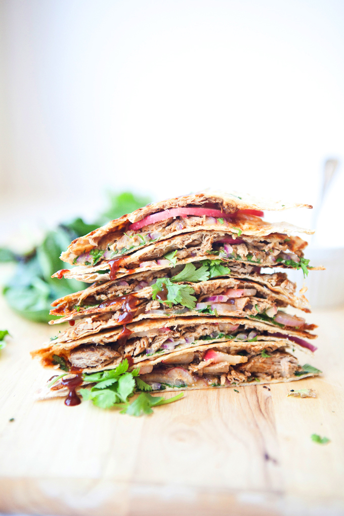 BBQ Pulled Pork Lavash Quesadilla www.lillieeatsandtellscom.bigscoots-staging.com