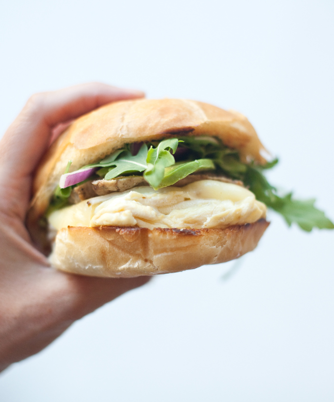 Egg Sandwich with Turkey Sausage and Lemon Garlic Aioli www.lillieeatsandtellscom.bigscoots-staging.com