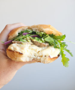 Egg Sandwich with Turkey Sausage and Lemon Garlic Aioli www.lillieeatsandtellscom.bigscoots-staging.com