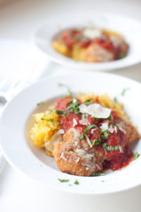 Super quick chicken parmesan on spaghetti squash www.lillieeatsandtellscom.bigscoots-staging.com