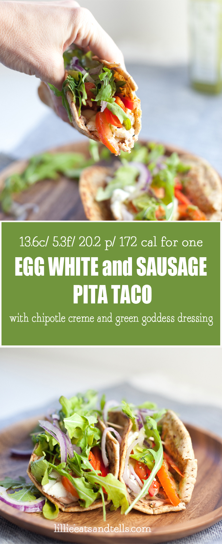 Egg white pita tacos www.lillieeatsandtellscom.bigscoots-staging.com