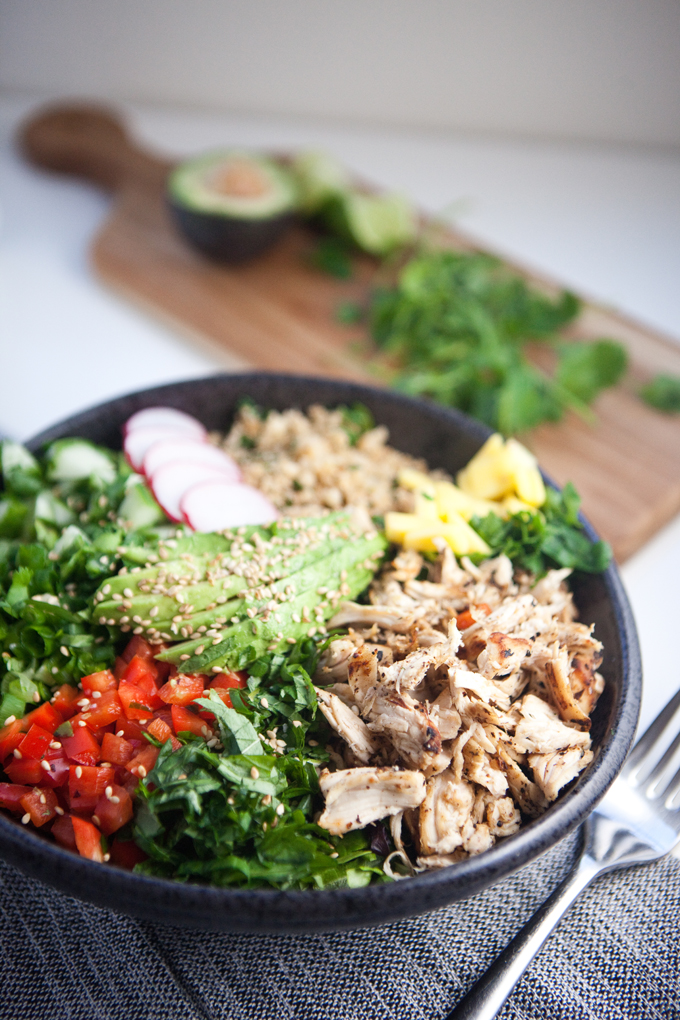 Cauliflower Rice Asian Chopped Salad www.lillieeatsandtellscom.bigscoots-staging.com