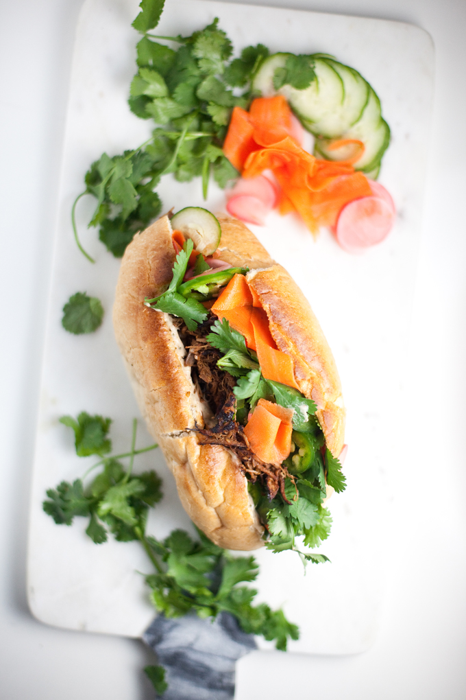 Lightened up Banh Mi Sandwich #macrofriendly #skinnyrecipes #weightwatchers #healthy #banhmi www.lillieeatsandtellscom.bigscoots-staging.com