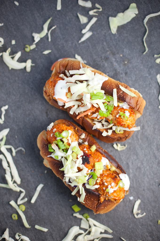 Skinny Buffalo Turkey Meatball Subs #macrofriendly #skinny #lowfat #buffalo www.lillieeatsandtellscom.bigscoots-staging.com