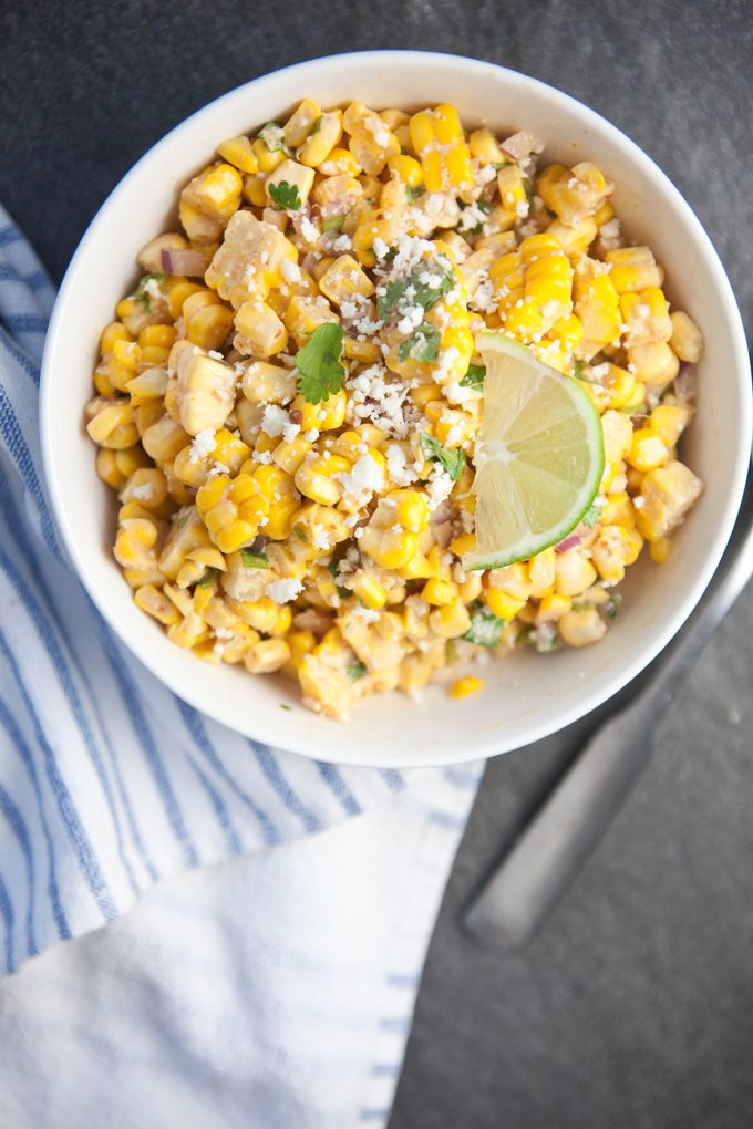 Mexican Street Corn Salsa #macrofriendly #skinny #light #healthy www.lillieeatsandtellscom.bigscoots-staging.com