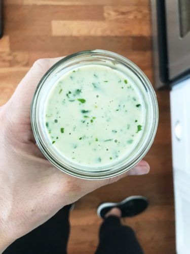 Light Champagne Basil Vinaigrette