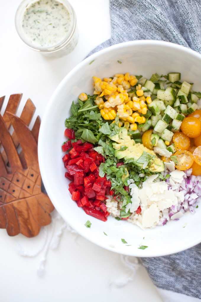 Summer Chopped Salad #macrofriendly #light #healthy www.lillieeatsandtellscom.bigscoots-staging.com