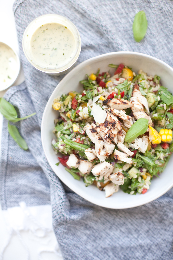 Light Champagne Basil Vinaigrette