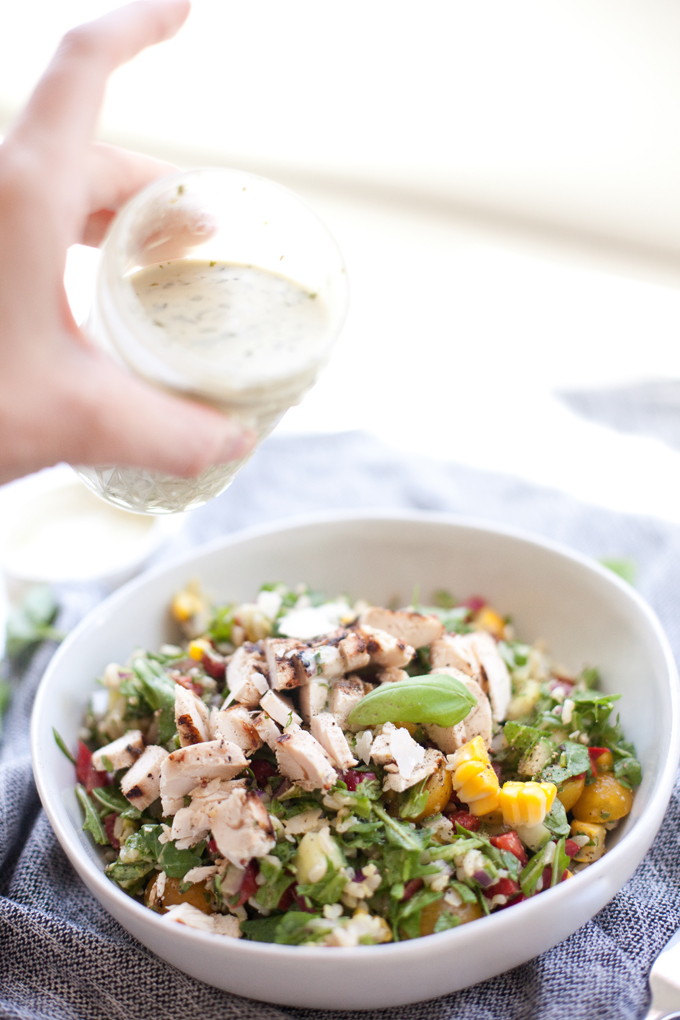 Light Champagne Basil Vinaigrette