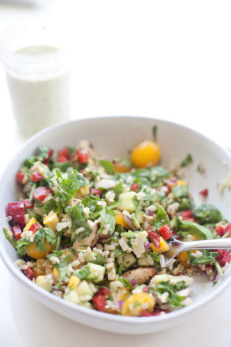 Summer Chopped Salad #macrofriendly #light #healthy www.lillieeatsandtellscom.bigscoots-staging.com
