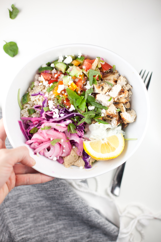 Mediterranean Grain bowl - copycat Cava #macrofriendly #healthy #mediterranean #greek www.lillieeatsandtellscom.bigscoots-staging.com