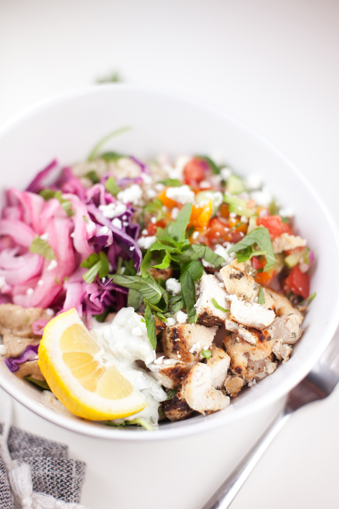 Mediterranean Grain bowl - copycat Cava #macrofriendly #healthy #mediterranean #greek www.lillieeatsandtellscom.bigscoots-staging.com