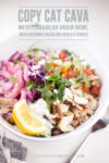 Mediterranean bowl with text overlay