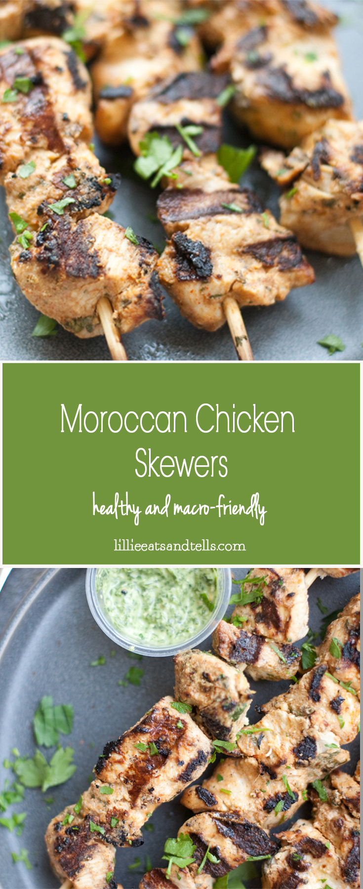 Moroccan Chicken Skewers #macrofriendly #healthy #kebab