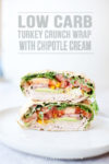 Turkey crunch wrap stacked
