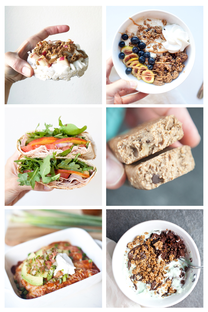 An illustration of a day of eating