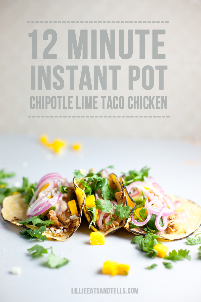 Instant Pot Chipotle Lime Taco Chicken