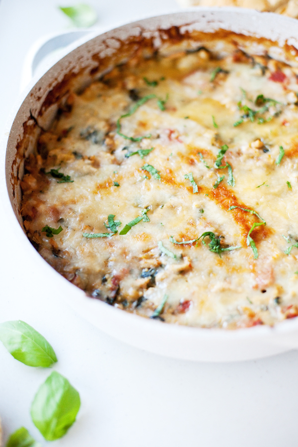 up close photo cheesy spaghetti squash bake in one pan