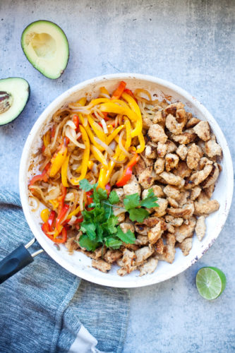fajita chicken and veggies