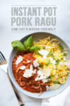 pork ragu with text for pinterest