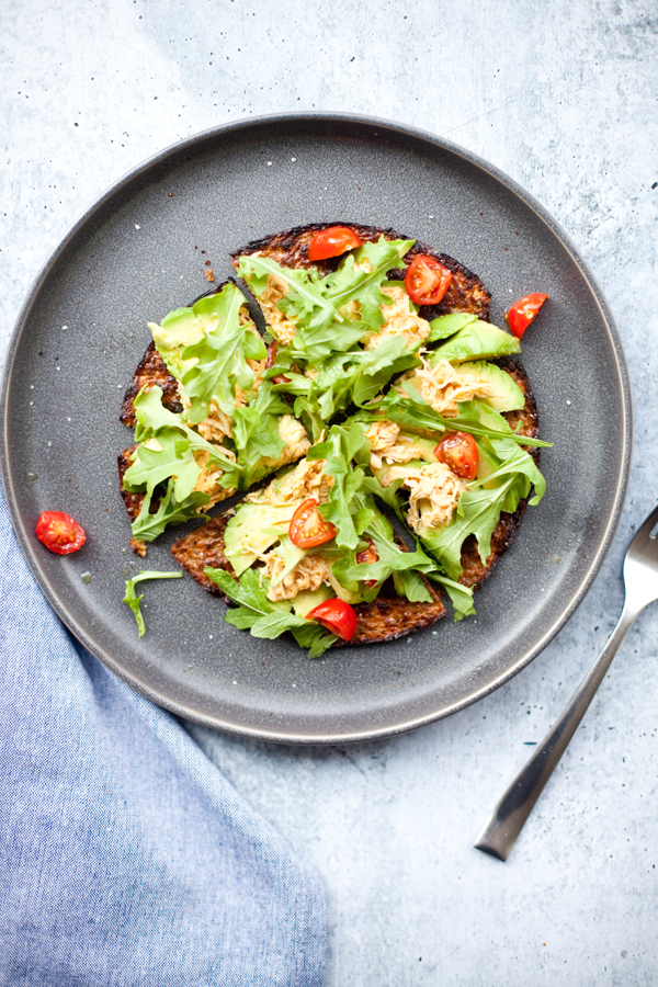 Low Carb Buffalo Chicken Pizza