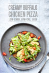 Low Carb Creamy Buffalo Chicken Pizza. www.lillieeatsandtellscom.bigscoots-staging.com