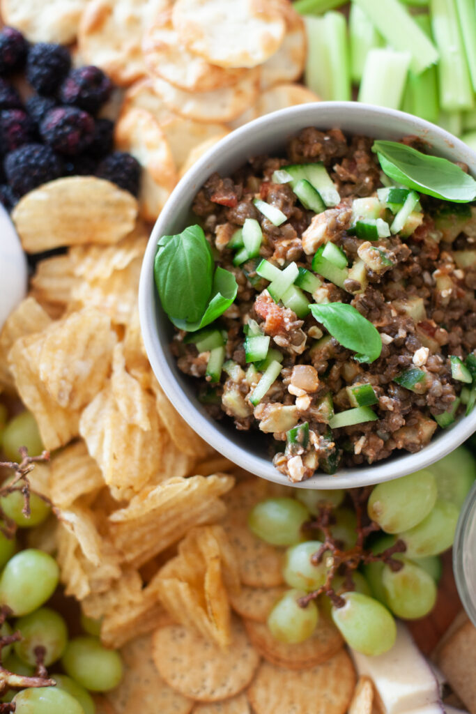 Serve this lentil dip with crackers or pita chips. www.lillieeatsandtellscom.bigscoots-staging.com