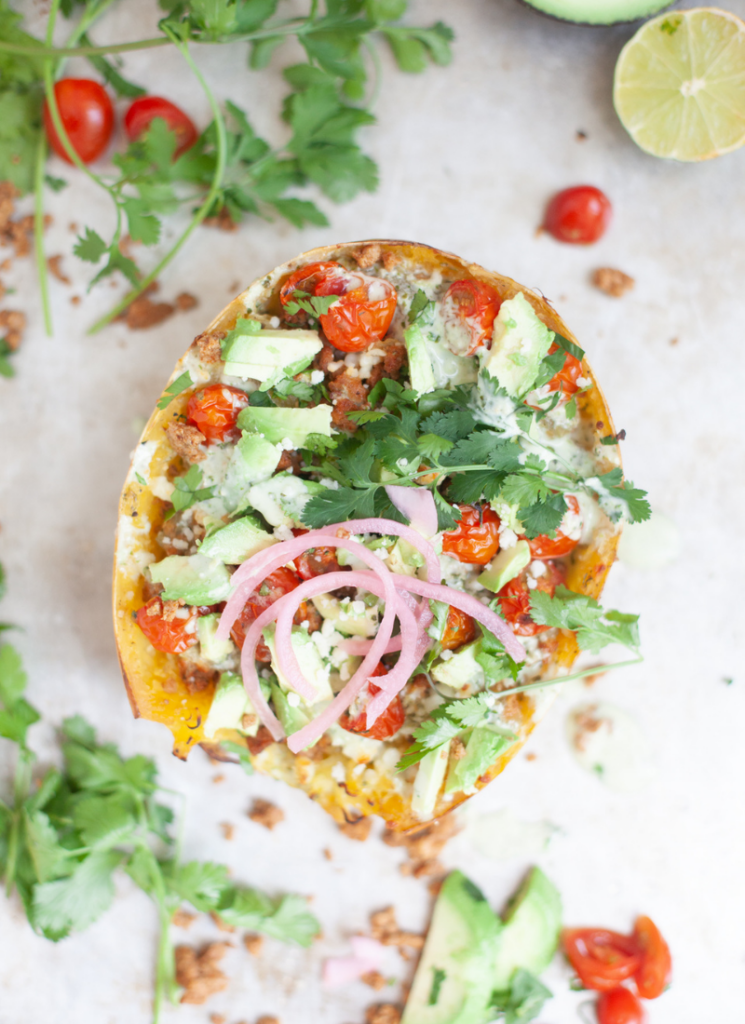 Taco spaghetti squash boats www.lillieeatsandtellscom.bigscoots-staging.com