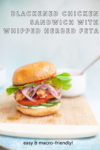 blackened chicken sandwich with whipped herbed feta and romesco sauce www.lillieeatsandtells.com