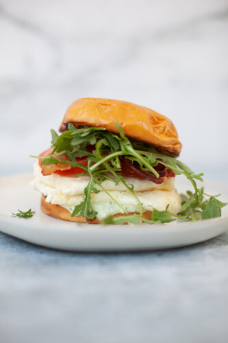 www.lillieeatsandtells.com recipe for Tuscan egg white breakfast sandwich
