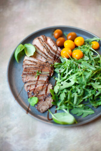 www.lillieeatsandtells.com recipe for balsamic grilled flank steak