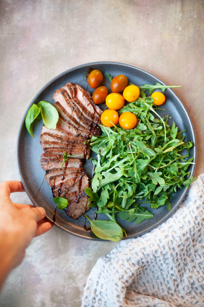 Balsamic Grilled Flank Steak recipe found at www.lillieeatsandtellscom.bigscoots-staging.com