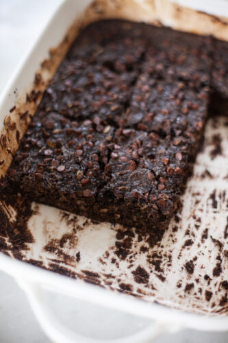 macro friendly recipe for brownie baked squash oats by www.lillieeatsandtells.com