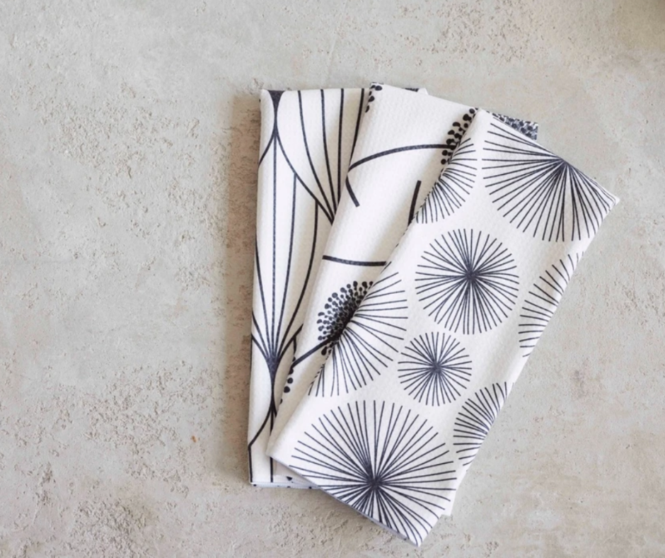 The towels from Geometry House are perfect for every cook www.lillieeatsandtellscom.bigscoots-staging.com